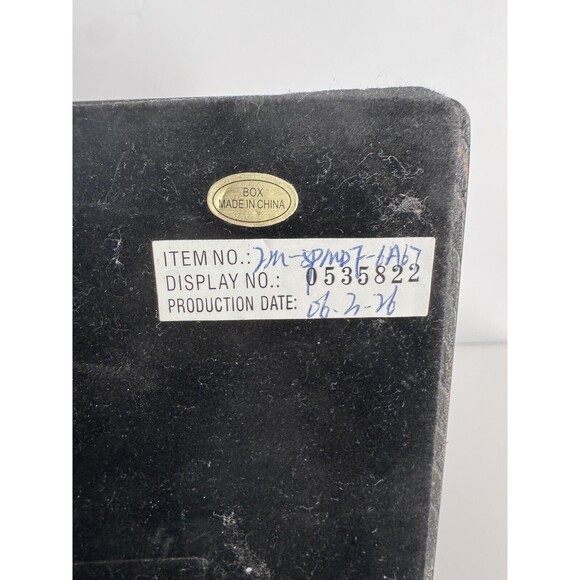 Double Automatic 2 Watch Winder Rotating Display Box Black Case & Cord WORKS - Picture 7 of 14